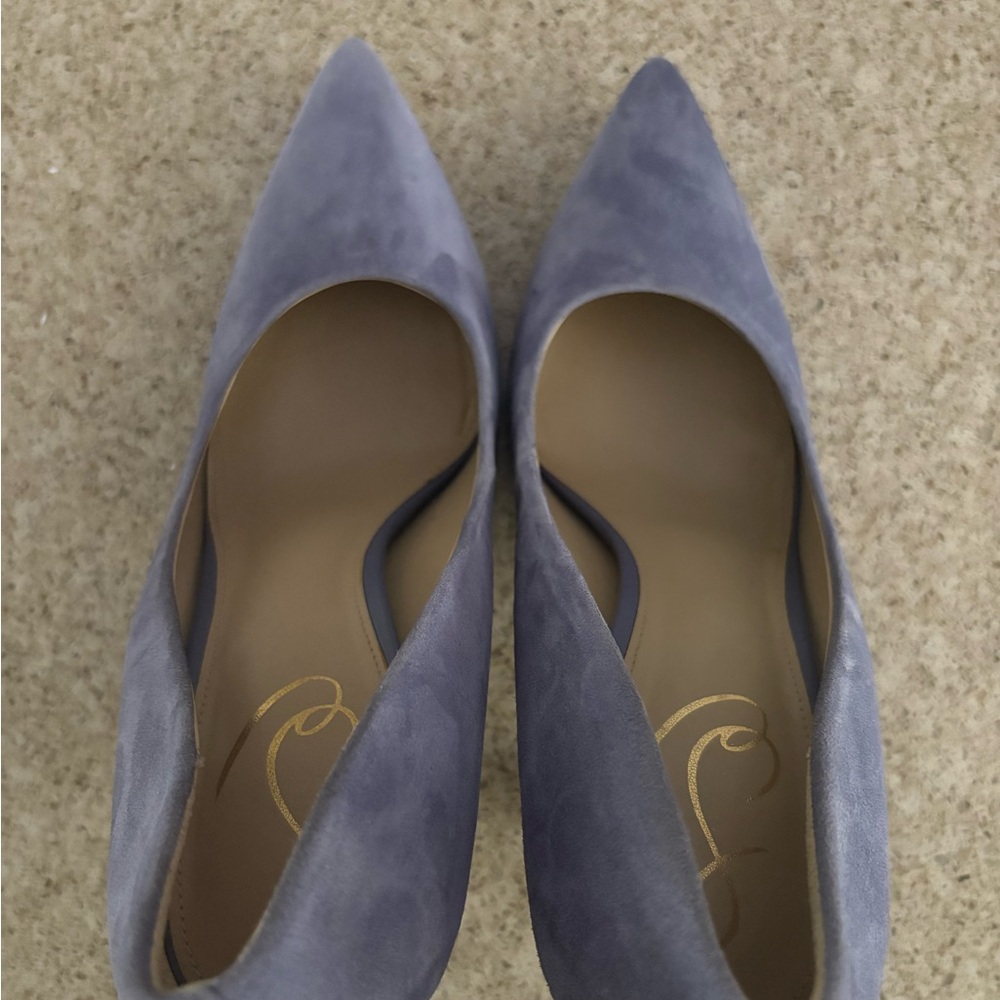 Sam Edelman Dusty Blue Suede Antonia Heels